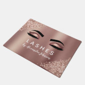 Paillasson Parties scintillant or rose et extension Eyelash (Incliné)