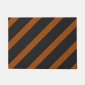 Paillasson Parties scintillant Orange & Black Stripes (Devant)