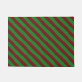 Paillasson Parties scintillant Red & Green Stripes (Devant)
