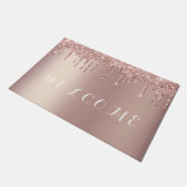 Paillasson Parties scintillant rose Gold Blush Drives (Incliné)