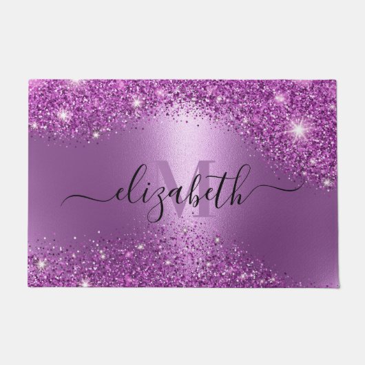 Paillasson Parties scintillant violette (Devant)