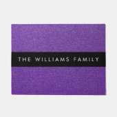 Paillasson Parties scintillant violette, Arrière - plan Parti (Devant)