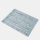 Paillasson Partition de musique bleue (Incliné)