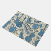 Paillasson Partition Musique et instruments Blue/Ivory ID481 (Incliné)