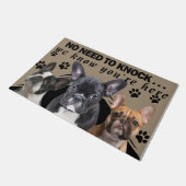 Paillasson Pas Besoin De Frapper, Amant Pitbull Drôle (Incliné)