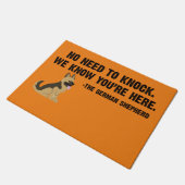 Paillasson Pas besoin de frapper le berger allemand (Incliné)