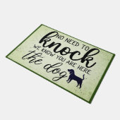Paillasson Pas besoin de frapper nous savons que vous êtes ic (Incliné)