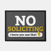 Paillasson Pas de blague de porte à sourire - gris (Devant)