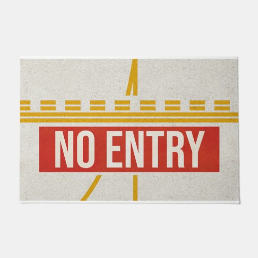 Paillasson Pas de mat de porte d'entrée, Mat simple rétro (Devant)