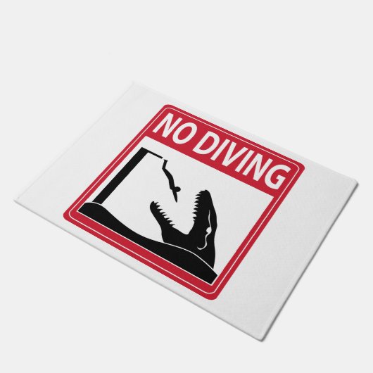 Paillasson Pas de plongée (Mosasaurus) (Incliné)