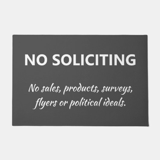 Paillasson Pas de pots de bienvenue (Devant)