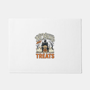 Paillasson Pas de tours juste des friandises Halloween Chien