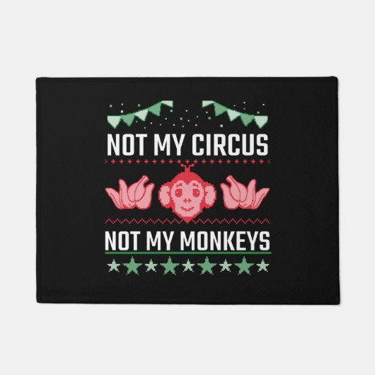 Paillasson Pas mon cirque pas mes singes (Devant)