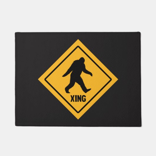Paillasson Passage à pied | Sasquatch Xing Sign | Squatch (Devant)