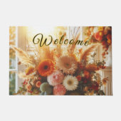 Paillasson Pastel Fall Flowers Welcome Mat (Devant)