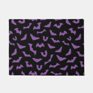 Paillasson Pastel goth éffrayante chauve-souris violette noir