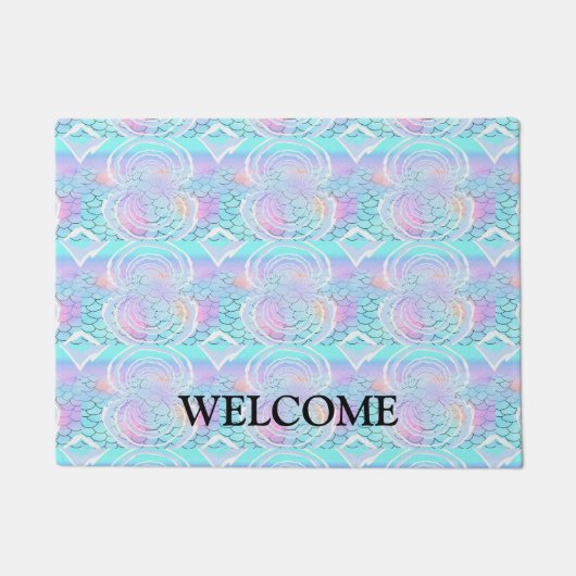 Paillasson Pastel Scales sous la mer (Devant)