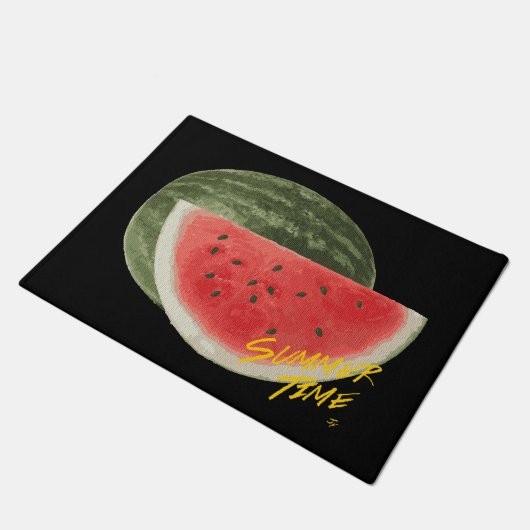 Paillasson Pastèque de temps d'été (Incliné)