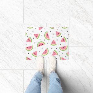 Paillasson Pastèque rose, Graines de pastèque, Motif d'été