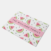 Paillasson Pastèque Rose, Pâtes De Pâques, Votre Nom (Incliné)