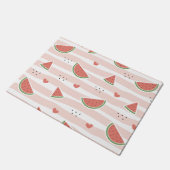 Paillasson Pastèques rouges, Coeurs, Grandes Pâtes, Motif d'é (Incliné)