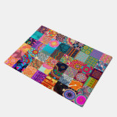 Paillasson Patchwork africain Patchwork mat coloré (Incliné)
