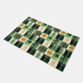 Paillasson Patchwork carreaux émeraude (Incliné)