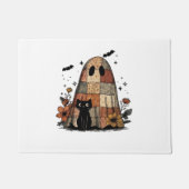Paillasson Patchwork Halloween Ghost chat noir Essential T-Sh (Devant)