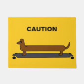 Paillasson Patinage dachshund porte chien mat (Devant)