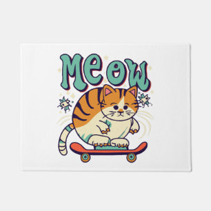 Paillasson Patinage de chat miaou