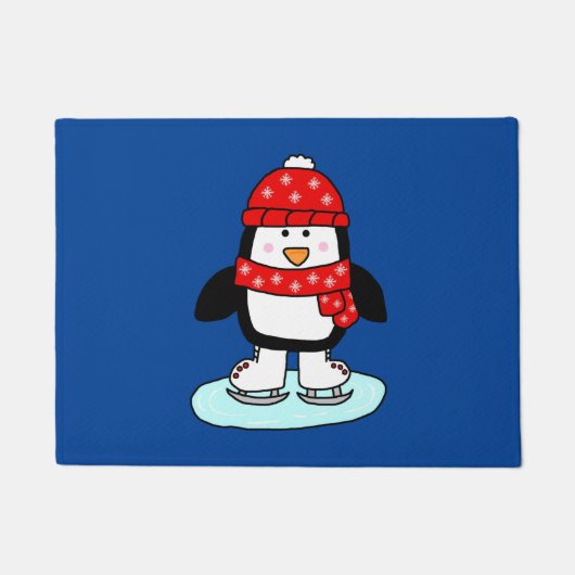 Paillasson Patinage sur glace Pingouin (Devant)