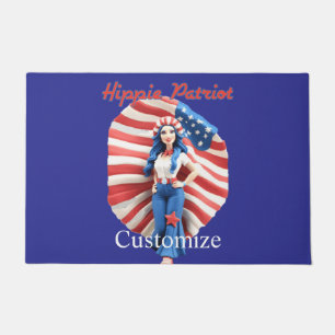 Paillasson Patriotique hippie fille Thunder_Cove