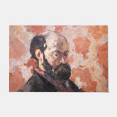 Paillasson Paul Cezanne - Autoportrait avec arrière - plan ro (Devant)