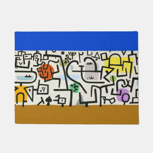 Paillasson Paul Klee Expressionniste Abstrait Rich Harbour (Devant)