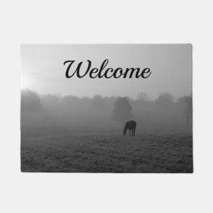 Paillasson Pays Matin Grayscale Welcome Porte