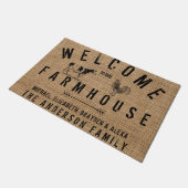 Paillasson Pays rustique Bienvenue dans notre ferme Animaux (Incliné)