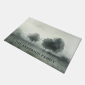 Paillasson Paysage Avec Nom De Famille (Incliné)