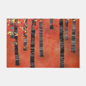 Paillasson Paysage de la forêt de Birch Tree (Devant)