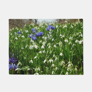Paillasson Paysage des fleurs du début du printemps