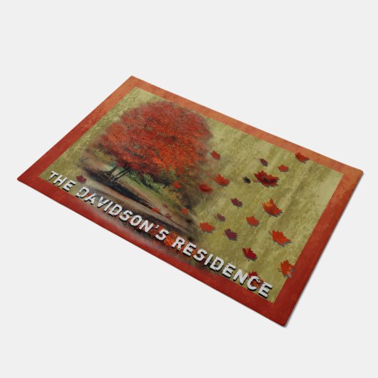 Paillasson Paysage Feuille en chute (Incliné)