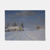 Paillasson Paysage neigeux en hiver (par H.A. Brendekilde) (Devant)