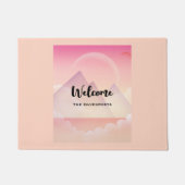 Paillasson Paysage rêvé de la montagne Pastel (Devant)