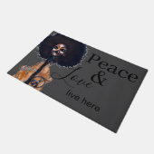 PAILLASSON PEACE AND LOVE DOORMAT (Incliné)