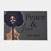 PAILLASSON PEACE AND LOVE DOORMAT (Devant)