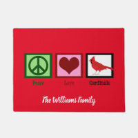 Peace Love Cardinals Noël