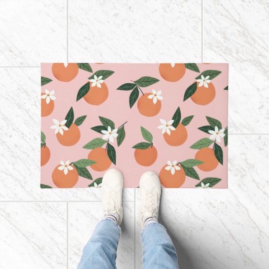 Paillasson Peach Orange Juice Motif (Intérieur)