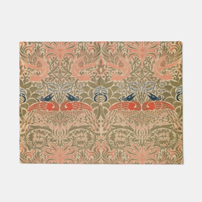 Paillasson Peacock Et Dragon (1878) Par William Morris (Devant)