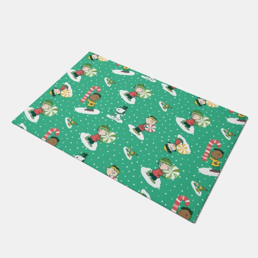 Paillasson Peanuts Peppermint Dreams Snowflake Motif (Incliné)