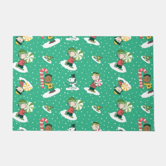 Paillasson Peanuts Peppermint Dreams Snowflake Motif (Devant)