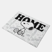 Paillasson PEANUTS | Snoopy on Black White Comics (Incliné)
